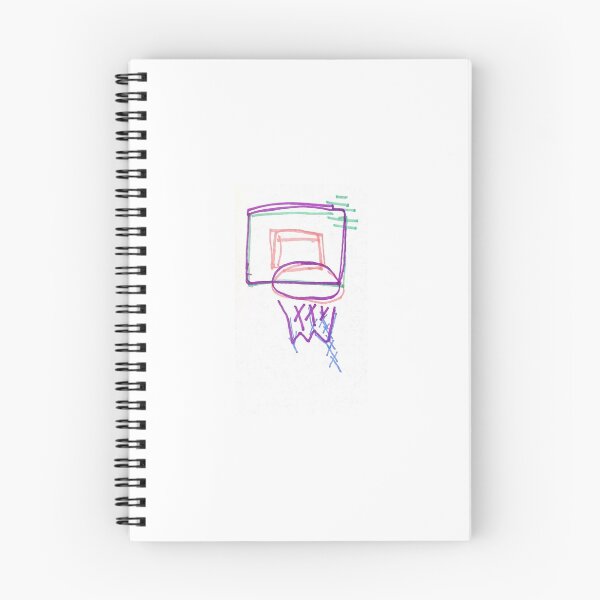 Aperçu de l'œuvre Basketball Hoop Color Drawing créée et vendue par brittonritchie.