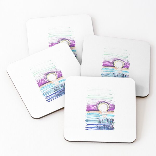 Item preview, Just Keep Swimming Sunet Drawing designed and sold by brittonritchie.
