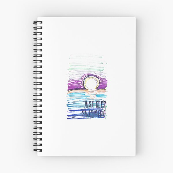 Item preview, Just Keep Swimming Sunet Drawing designed and sold by brittonritchie.