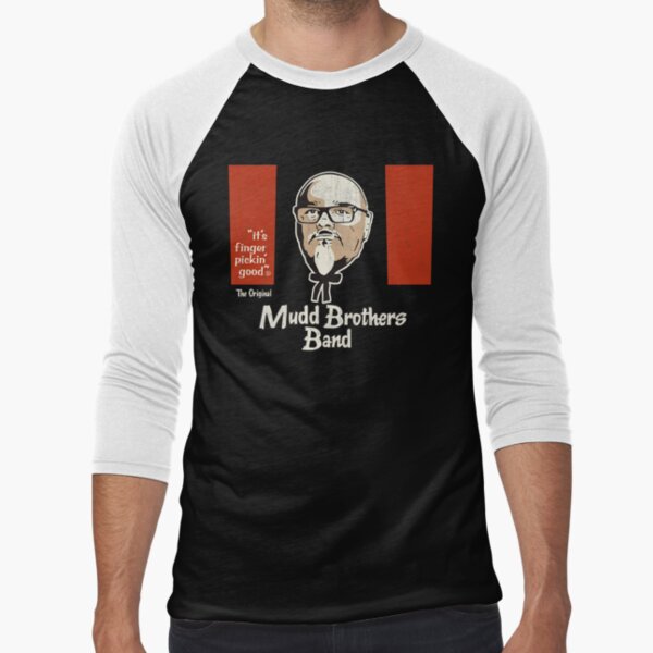 Mudd Brothers Colonel Monty Distressed Reverse Baseball ¾ Sleeve T-Shirt