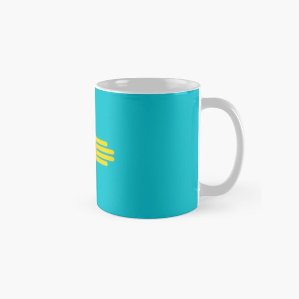 New Mexico Flag in Turquoise Classic Mug