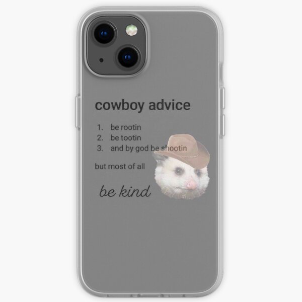 cowboy advice iPhone Soft Case