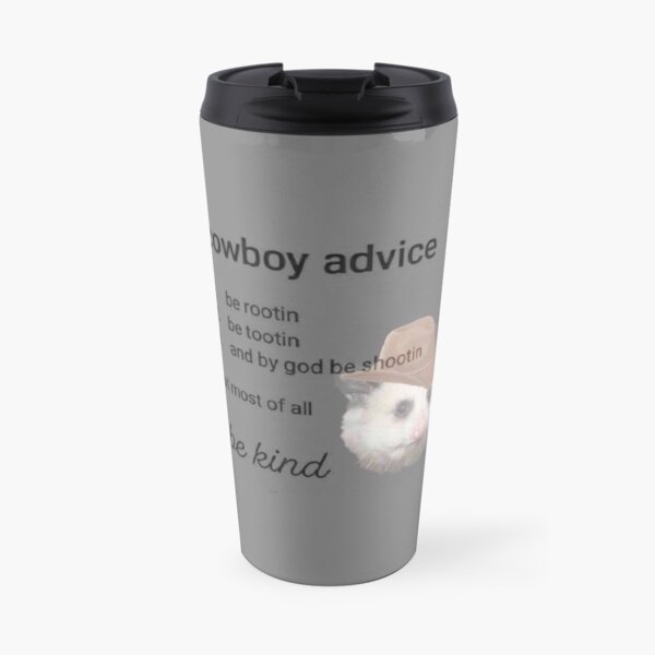 Cowboy Ratschläge Kaffee-Thermobecher