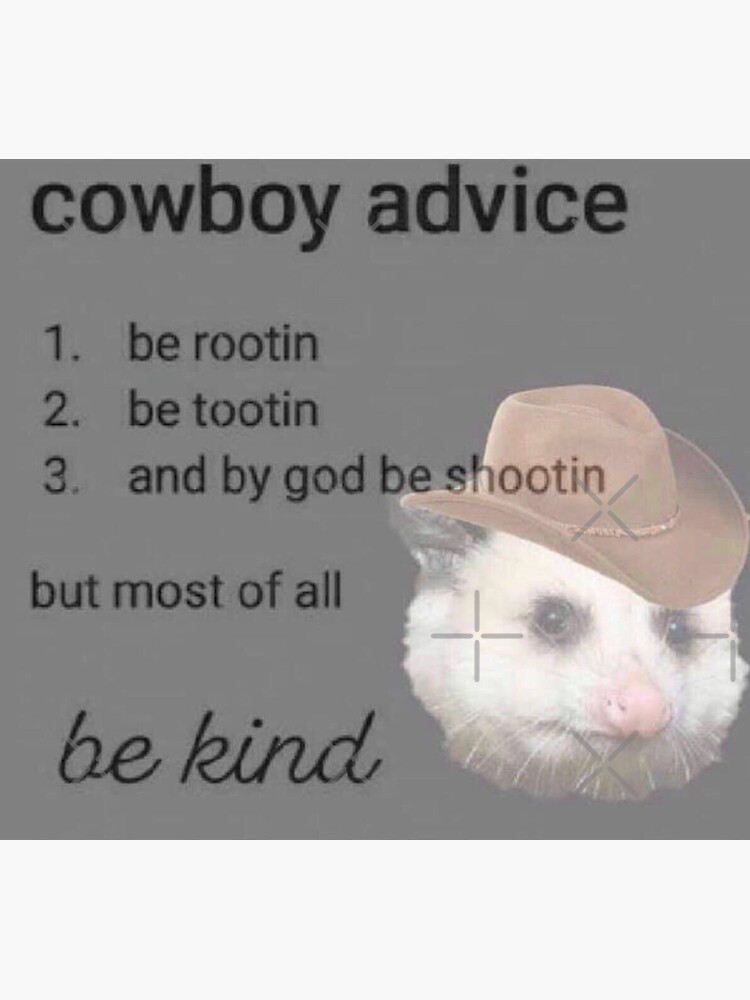 Thumbnail 3 of 3, Sticker, cowboy advice designed and sold by milkymintshoppe.