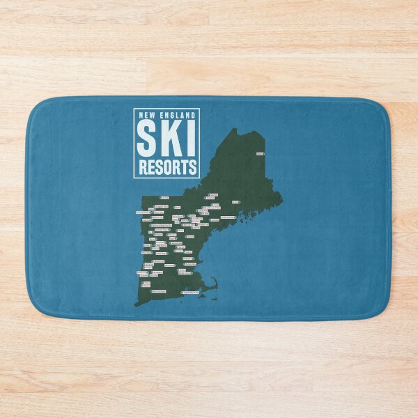 Item preview, Map of the Ski Resorts of New England designed and sold by ChasingGnarnia.