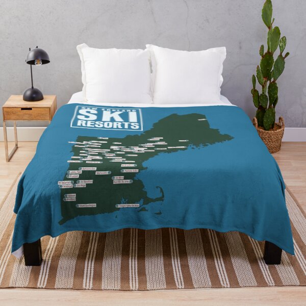 Item preview, Map of the Ski Resorts of New England designed and sold by ChasingGnarnia.