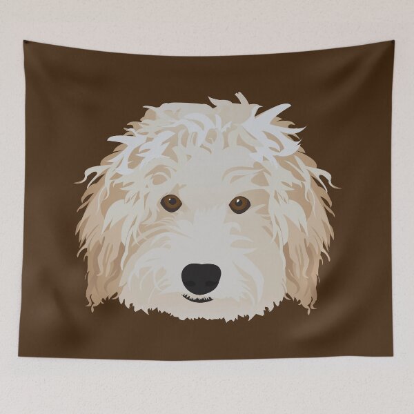 Aperçu de l'œuvre Logan le Goldendoodle créée et vendue par KCPetPortraits.