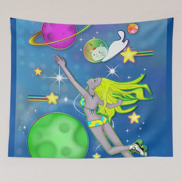 Item preview, Girl in a Bikini in outer space  designed and sold by LARiozzi.