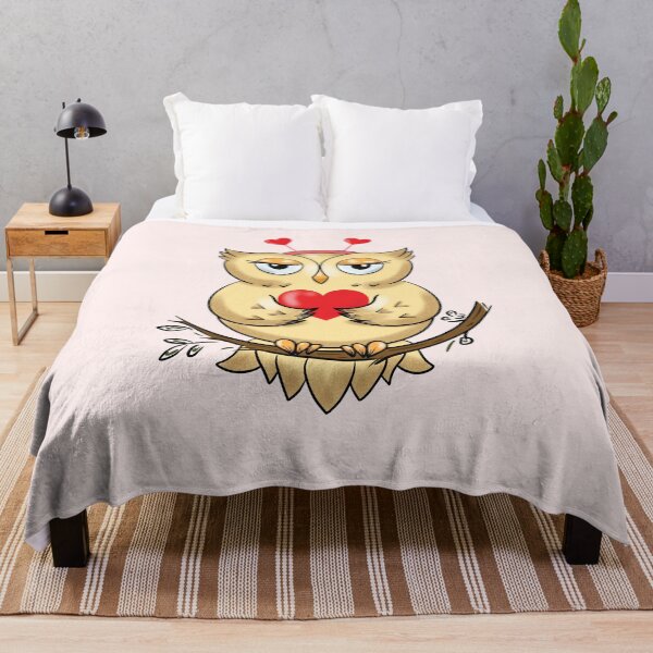 Item preview, Cute Owl Funny Owl with Heart Design for Valentine Day   designed and sold by Kate Hyunsu Cho.