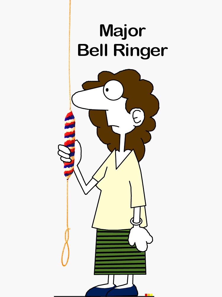 "Bell Ringing Major Bell Ringer" Sticker for Sale by Grandsire Redbubble