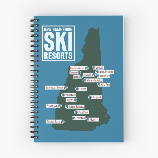 Item preview, The Ski Resorts of New Hampshire designed and sold by ChasingGnarnia.