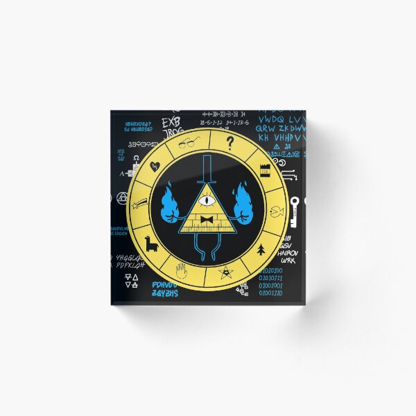 Gravity Falls - Bill Cipher Zodiac Bloc acrylique
