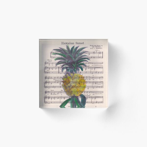 Hawaiian Sunset Acrylic Block