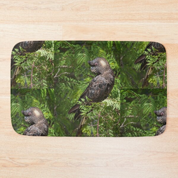 Item preview, Caranby's Cockatoo, male, in the Jacaranda tree. Kardinya, W.A. designed and sold by Sandra Chung.