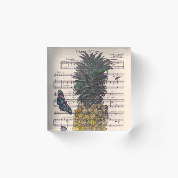 Island of Love Acrylic Block