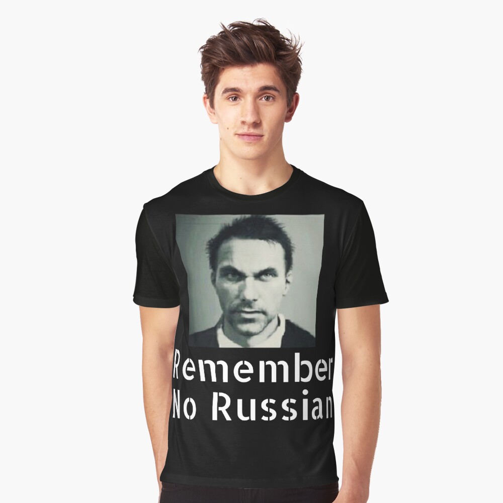 Makarov Remember No Russian T Shirt By Travisbroski Redbubble - vladimir makarov roblox