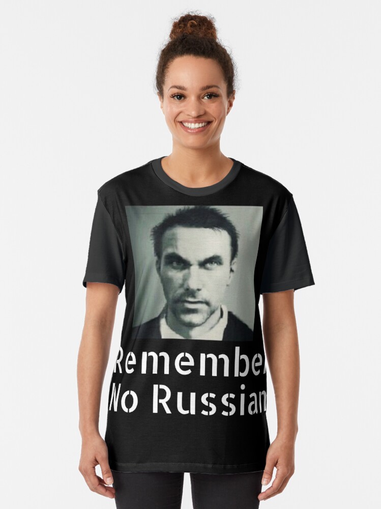 Makarov Remember No Russian T Shirt By Travisbroski Redbubble - vladimir makarov roblox