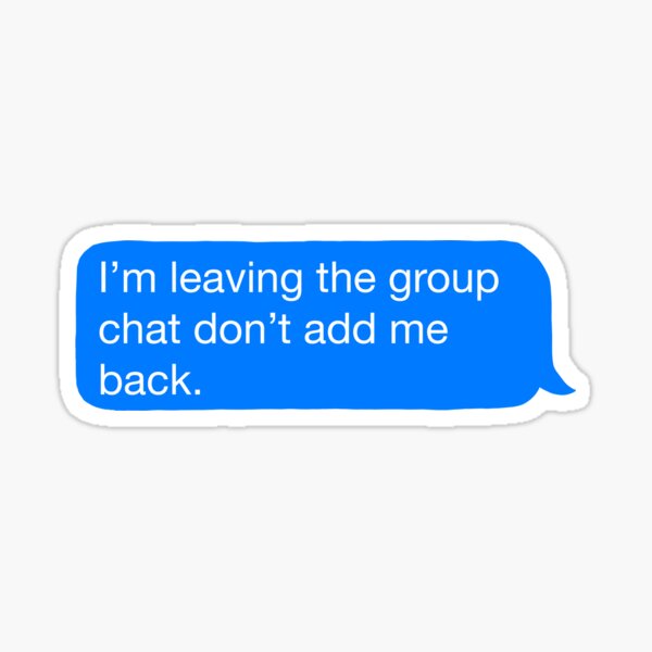 Group Chat Stickers Redbubble