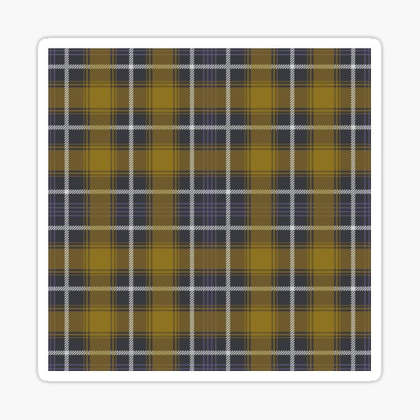 Orange Tartan Sticker