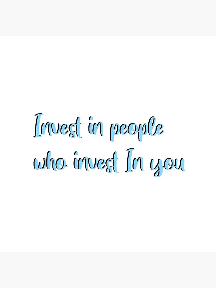 Thumbnail 4 of 4, Pillow, Invest in People who Invest in you designed and sold by paytonstach.