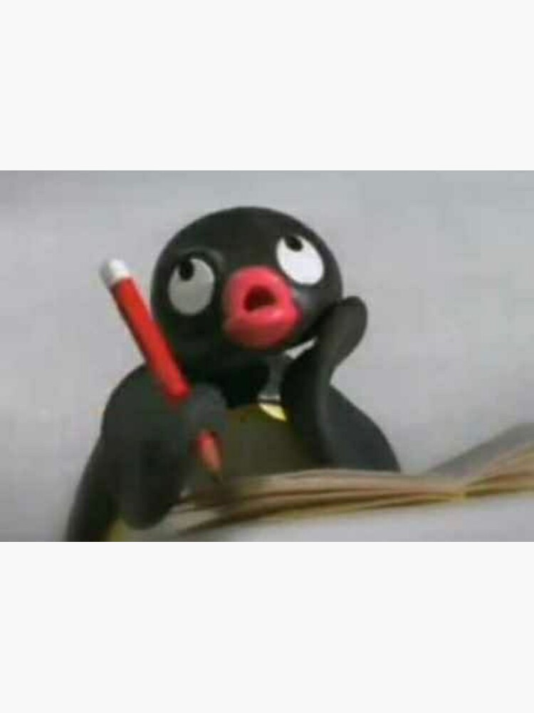 Imagen 3 de 3, Pegatina con la obra Pingu, diseñada y vendida por rattyrays.