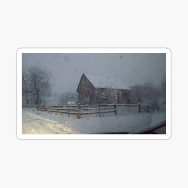 Item preview, Snowy Barn Photograph designed and sold by sgrimmett11.