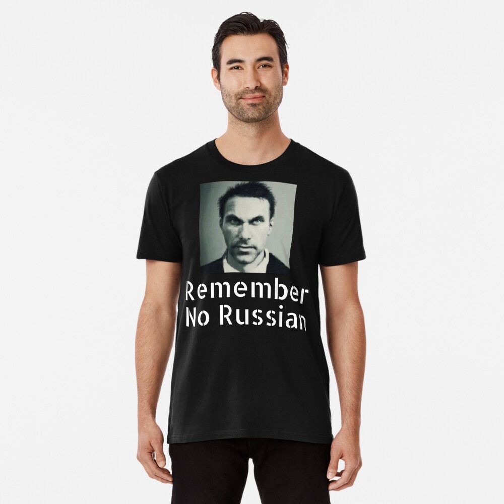 Makarov Remember No Russian T Shirt By Travisbroski Redbubble - vladimir makarov roblox