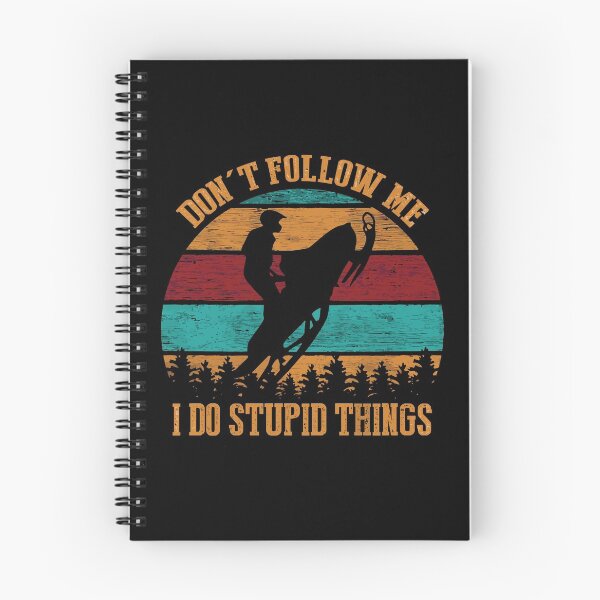 Item preview, Don't Follow Me I Do Stupid Things Snowmobile Vintage designed and sold by BlueShop.