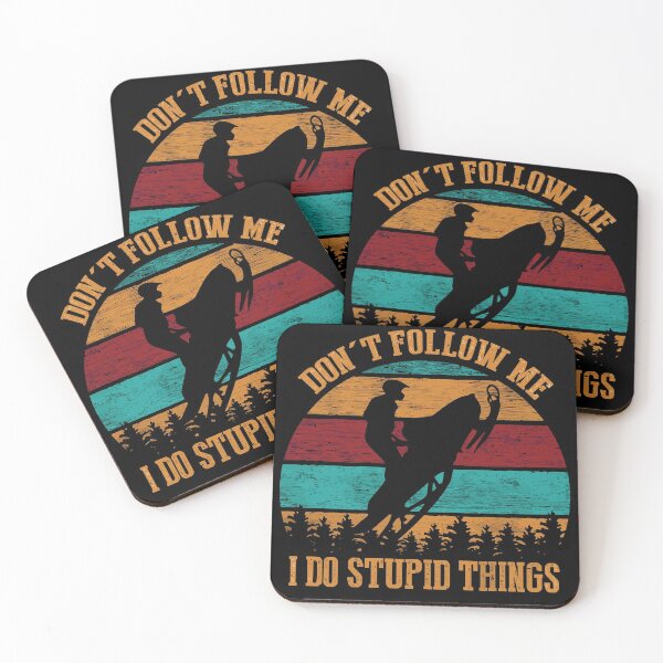 Item preview, Don't Follow Me I Do Stupid Things Snowmobile Vintage designed and sold by BlueShop.