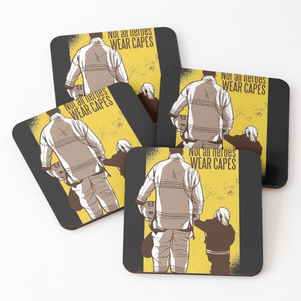 Item preview, Not all heroes wear cloaks, firefighters designed and sold by Frergo.
