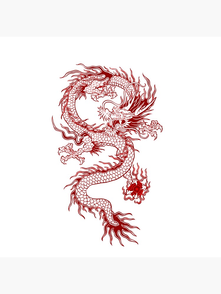 Red Dragon Greeting Card By Kjmella03 Redbubble