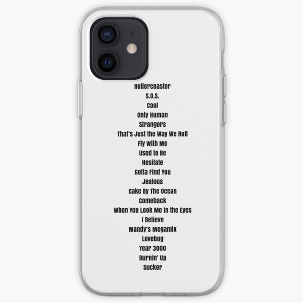 La felicidad comienza la lista de canciones de la gira - Jonas Brothers Funda blanda para iPhone