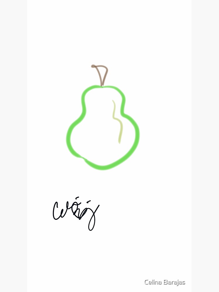 Thumbnail 3 of 3, Sticker, Pear designed and sold by celinabarajas.