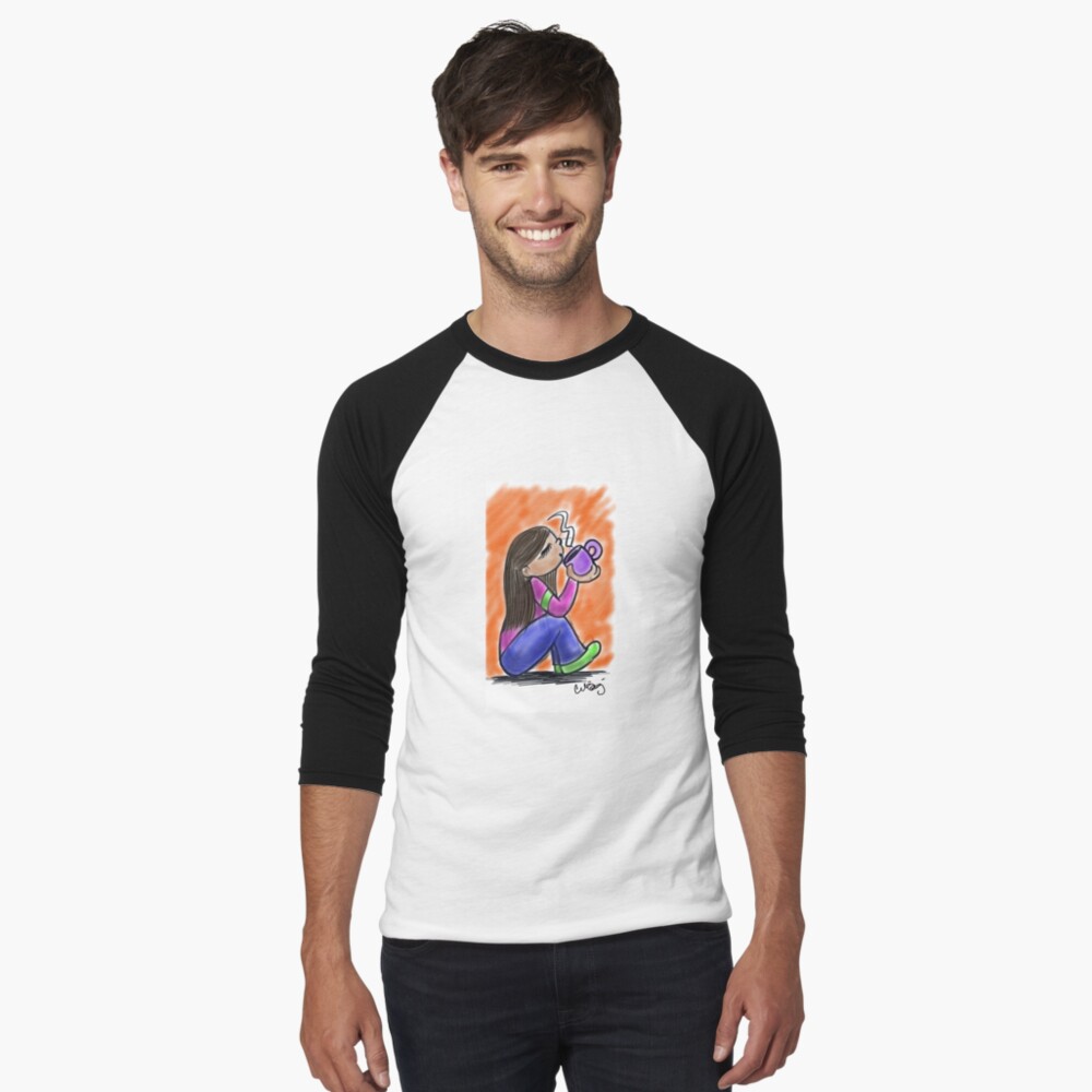 Item preview, Baseball ¾ Sleeve T-Shirt designed and sold by celinabarajas.