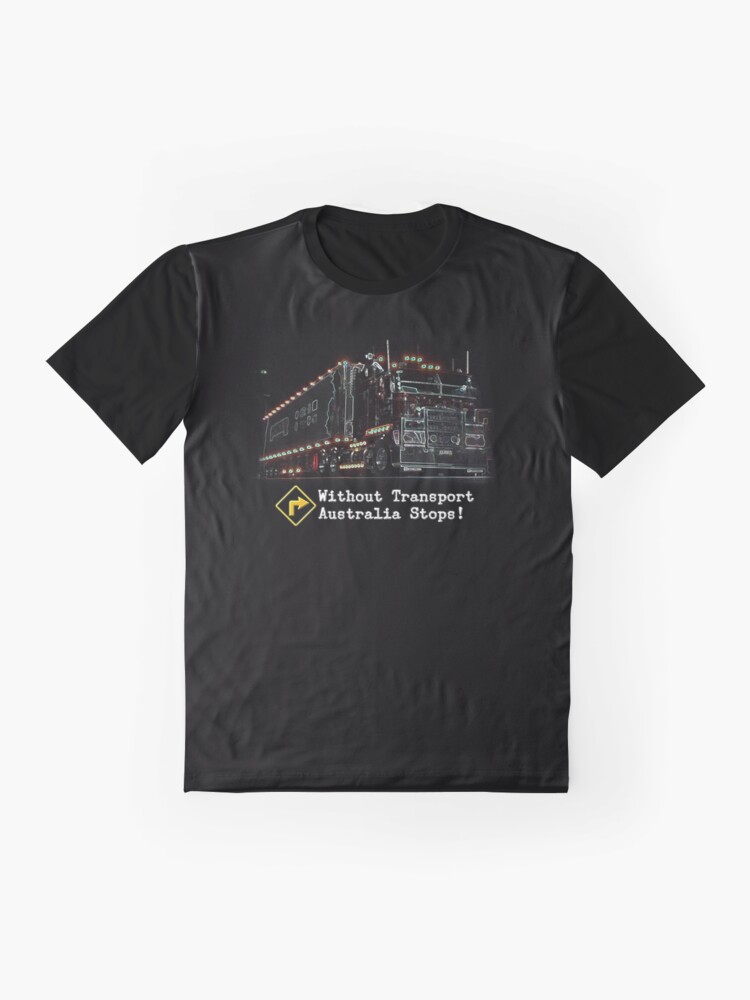 Alternate view of Without Transport Australia Stops Graphic T-Shirt