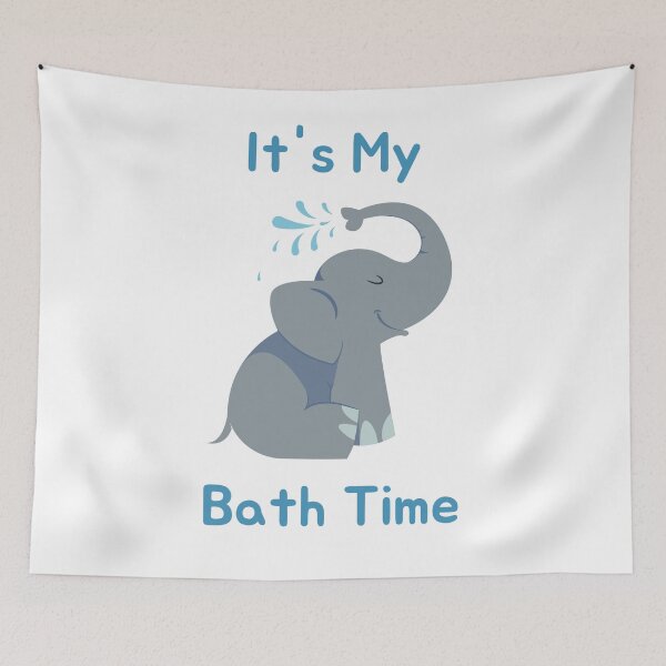Item preview, Baby Elephant Bath Time designed and sold by Legit Hooligan.