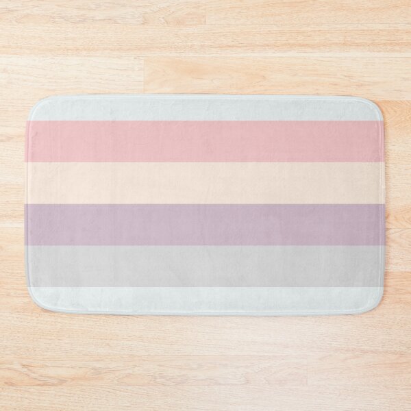 Item preview, preppy Girly Pattern Beige Cream Pink Lilac Ombre Gradient Stripes designed and sold by LEILA ART SPACE.