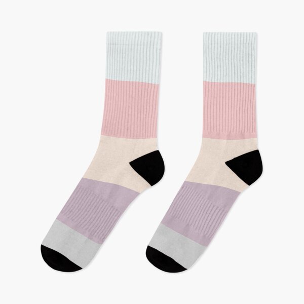 Item preview, preppy Girly Pattern Beige Cream Pink Lilac Ombre Gradient Stripes designed and sold by LEILA ART SPACE.