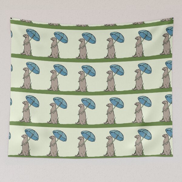 Item preview, Cute Little Otter Holding a Flower as An Umbrella designed and sold by Otter-Grotto.