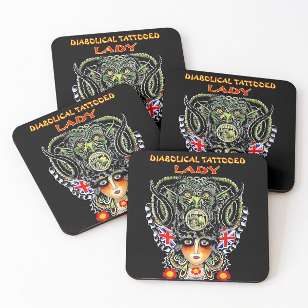 Item preview, DIABOLICAL TATTOOED LADY : Vintage Advertising Print designed and sold by posterbobs.