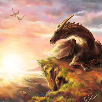 Artwork thumbnail, Dragon Sunrise by bristolsketches