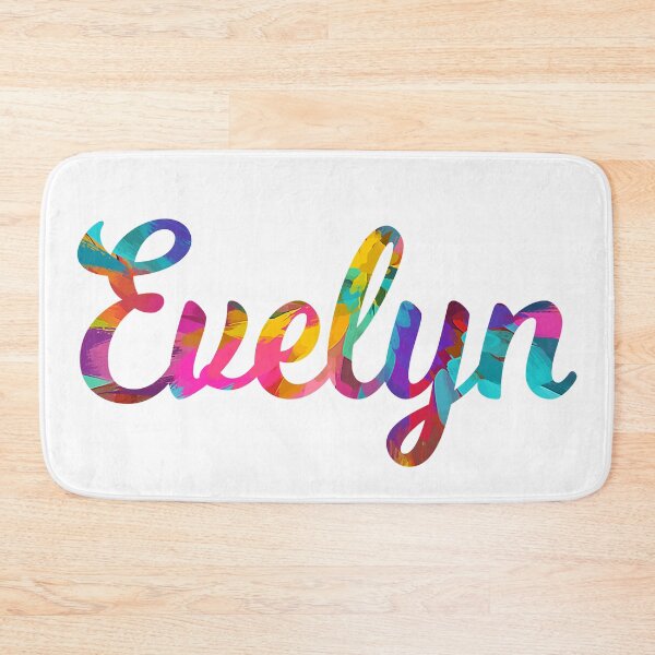 Item preview, Evelyn abstract painting girl's name designed and sold by ComicKitsch.