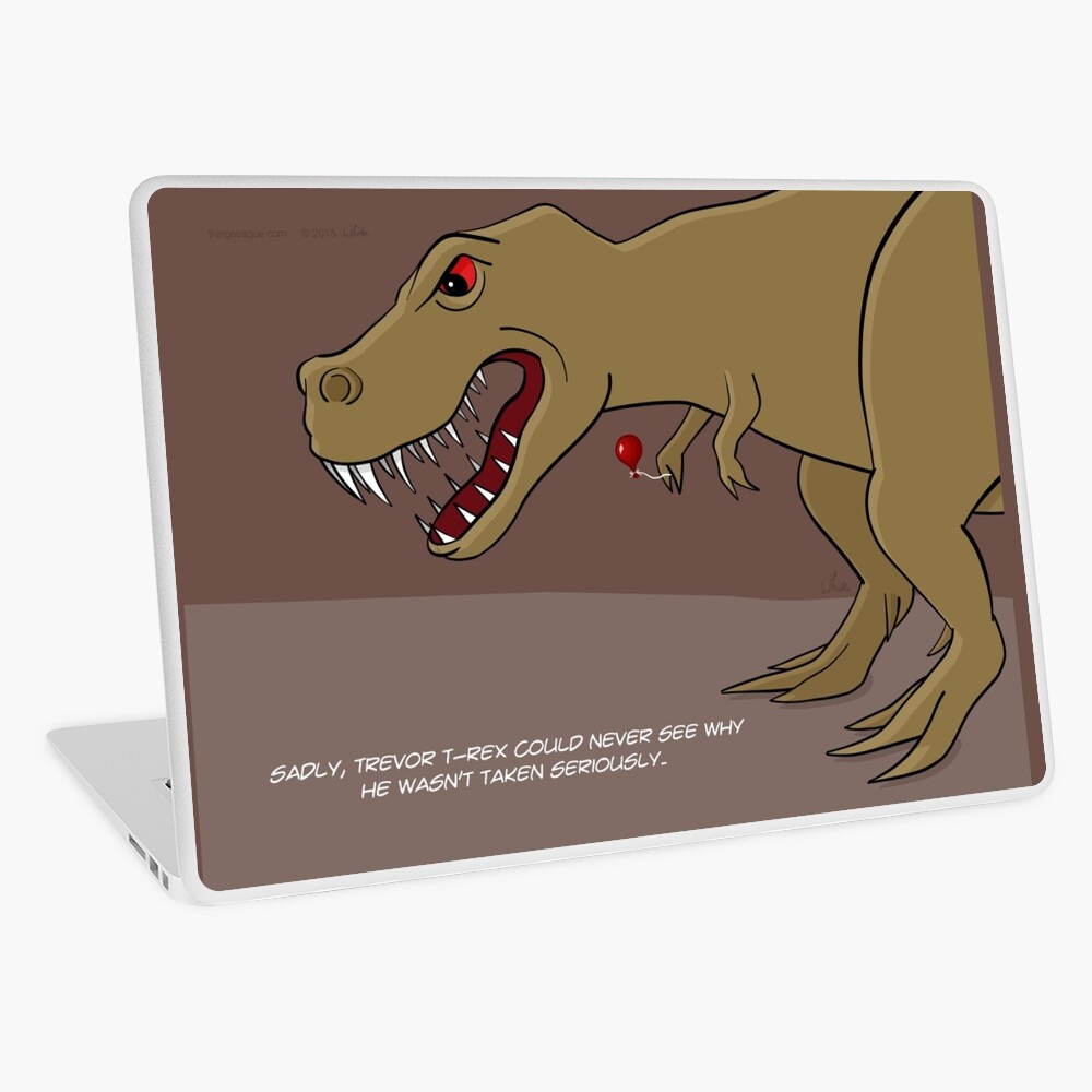 Dinosaur Balloon Oblivion Laptop Skin By Thingsesque Redbubble