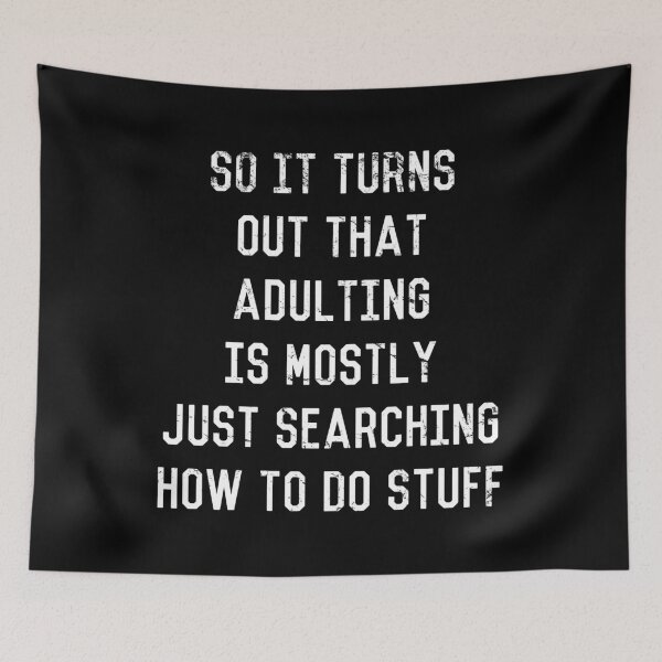 Item preview, Adulting Is Just Searching Stuff designed and sold by flippinsg.