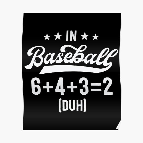 Funny Baseball Shirts For Women Coach 6+4+3=2 Double Play Essential T-Shirt  for Sale by 14thFloor