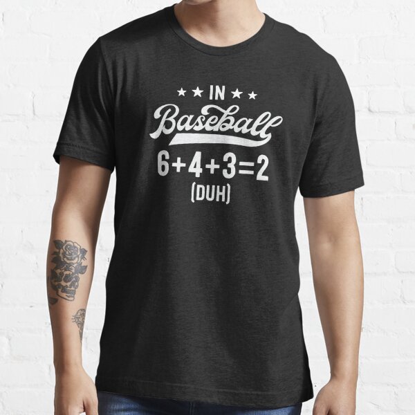 Funny Baseball Shirts For Men Coach 6+4+3=2' Men's T-Shirt