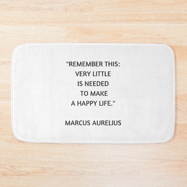 Item preview, Stoic Philosophy Quote - Marcus Aurelius - Very Little is Needed to Make a Happy Life designed and sold by Inspirationmotivation.