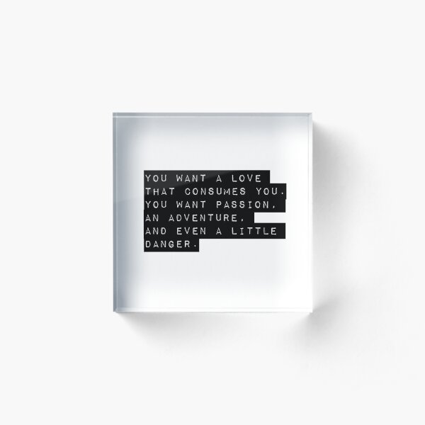 Love Quote Acrylic Block