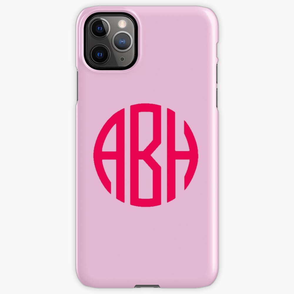 "Custom Monogram Message me initials " iPhone Case & Cover by