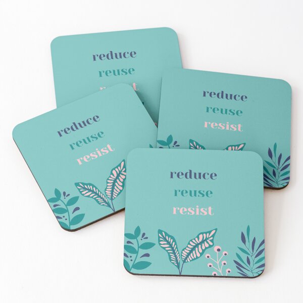 Item preview, reduce reuse resist designed and sold by pippipdesigns.